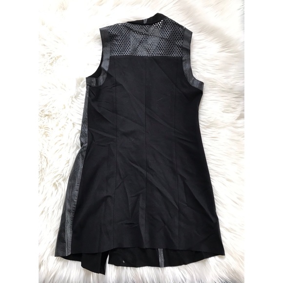 My Tribe | Drape collar leather vest - Picture 4 of 6